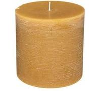 Bougie Cylindrique Rustic 10cm Jaune