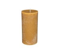 Bougie Cylindrique Rustic 14cm Jaune