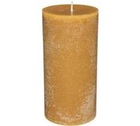 Bougie Cylindrique Rustic 14cm Jaune