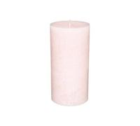 Bougie Cylindrique Rustic 14cm Rose Clair