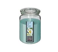 Comptoir de la Bougie - Bougie Parfumée en Verre Couvercle 510g Fleur Tiaré