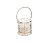 Bougie Parfumée Citronnelle en Verre et Rotin 430 G