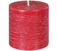 Comptoir de la Bougie - Bougie Ronde "Rustic" 7cm Rouge Rouge G