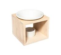 Comptoir de la Bougie - Brûle-Parfum en Céramique "Bambou" 11cm Naturel