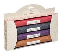Atmosphera - Set de 4 bâtons d'encens Doli - ambre, encens, rose, vanille - H20 cm