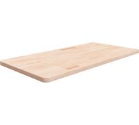 Comptoir de salle de bain 100x50x2,5 cm Bois massif non traité