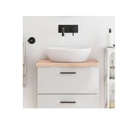 Comptoir de salle de bain 60x40x(2 4) cm bois massif non traité