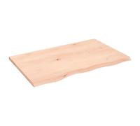 Comptoir de salle de bain 80x50x2 cm bois massif non traité