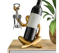 Comptoir de support de vin, casier à vin de table | Support à en résine sans ouvre-bouteille | Sculpture de Table à manger autoportante, Statue creuse décorative pour les amateurs de de Bar de