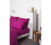 Comptoir Des Tisseurs - Drap Housse Uni Polycoton 160X200 Cm Prune