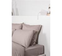 Comptoir Des Tisseurs Drap Housse Uni Polycoton Taupe 140X190 Cm