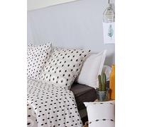 Comptoir des Tisseurs - Parure De Lit 2 Personnes : Housse De Couette 240X220 Cm + 2 Taies d'oreiller 65X65 Cm 100% Coton Bio* Imprimée Tiko