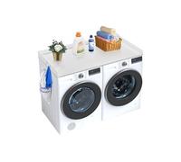 Comptoir Pour Lave-Linge Sèche-Linge Surface Bois Coussinets Antidérapants 137x70cm