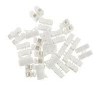 COMPUKAS 100 Pièces Connecteurs de Câble à Pression en Plastique Blanc, Étanches, Outils Universels de Câblage, Kit de Fiches Électriques Rapides pour Connexions Fiables