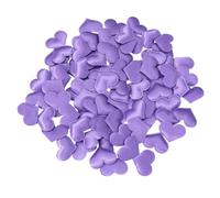 COMPUKAS 100 Pièces Pétales Artificiels de Cœur Pourpre en Éponge et Tissu, Décoration Délicate pour Mariage et Tapis de Mariage, Création D'une Ambiance Romantique