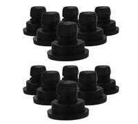 COMPUKAS 12 Pieds de Rechange Isolation Thermique et Support Stable en Caoutchouc Noir Forme Ronde, 12 Pièces pour Cuiseur à Riz et Autocuiseur Cuisine Maison ou Dortoir