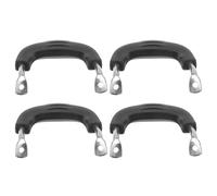 COMPUKAS 4pcs Poignées de Casserole Isolation Thermique en Bakélite et Acier Inoxydable, Faciles à Installer, Confortables, Accessoires pour Ustensiles Cuisine