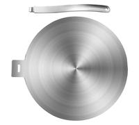 COMPUKAS Adaptateur Induction Plaque Diffuseur Chaleur Acier Inoxydable Conversion Plaque Adaptation pour Cuisinières Induction Gaz Électriques avec Fonction Décongélation