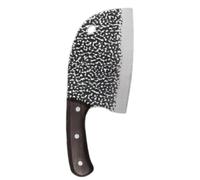 COMPUKAS Couteau à Viande Robuste et Sûr avec Surface Martelée en Acier au Carbone Cuisine Commerciale et Restaurant