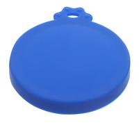 COMPUKAS Couvercle Silicone pour Canettes et Bocaux Réutilisable Silicone Alimentaire Bleu Couvercle Extensible pour Conserver la Fraîcheur des Boissons et Aliments