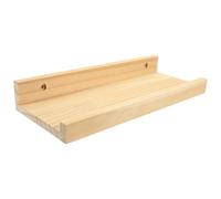 COMPUKAS Étagère Flottante Murale 30x12x4,3 Cm Forte Capacité de Charge en Bois de Pin Support Décoratif pour Chambre pour Rangement de Bougies et Pots de Fleurs