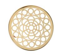 COMPUKAS Grille Métallique pour Vase, Grille D’Insertion pour Composition de Fleur, Métal Or, Structure en Maille, Nettoyable, Conserve la Forme du Bouquet, pour Fleurs et Plantes, Bureaux