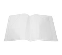 COMPUKAS Housse de Protection Transparente Protège Cahiers et Livres en Pvc Pochette Imperméable Facile à Utiliser pour Carnet A5 pour Étudiants et Bureau