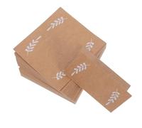 COMPUKAS Lot de 50 Cartes de Mariage en Papier Kraft, Cartes de Tente Élégantes et Faciles à Écrire, Réceptions et Cérémonies en Plein Air