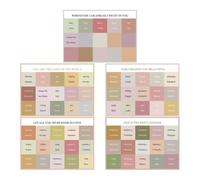 COMPUKAS Onglets Intercalaires Adhésifs Décoratifs pour Bible, Étiquettes Autocollantes en Pvc Solide, 5 Feuilles pour Étude Biblique et Organisation des Livres