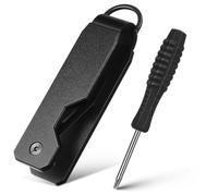 COMPUKAS Organisateur Clef Fiable Noir en Alliage D'aluminium Compact Porte-clés Silencieux Multifonction Design Minimaliste pour Hommes et Femmes pour Usage Professionnel