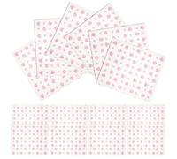 COMPUKAS Papier D'emballage Alimentaire 50pcs Papier Sulfurisé Résistant à L'huile Impression Fleur de Rose pour Emballage Sandwichs Hamburgers et Produits de Boulangerie