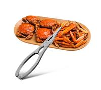 COMPUKAS Pince à Pattes de Crabe en Acier Inoxydable Portable et Confortable Design Élégant pour Casser les Coquilles de Fruits de Mer Cuisine