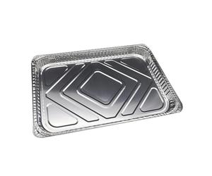 COMPUKAS Plateau Barbecue Jetable en Aluminium 10 Pièces | Barquette Alu Argentée, Usage la Cuisine et Stockage, Remplacement du Bac, pour Volailles et Préparation