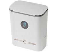 COMPUKAS Poubelle Murale Coulissante Cuisine avec Ouverture Automatique, Rangement Pratique et Design Compact pour Porte D'armoire, Salle de Bain ou Salon