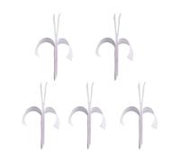 COMPUKAS Ruban Table Décoration et Anti-adhésion de Fonction pour ou Auto-agrippant Blanc Nylon 5pcs Forte Adhérence en en arage