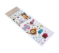 COMPUKAS Sticker Murale Mural Filles Croissance Garçon et Toise de pour en Pvc Décoration D'animaux Jungle, pour Chambre et Salle de Jeux