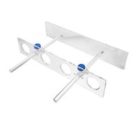 COMPUKAS Support de Laboratoire Structure Stable et Résistante la Corrosion en Pmma 4 Trous Réglable pour Entonnoirs 250ml pour Usage en Chimie