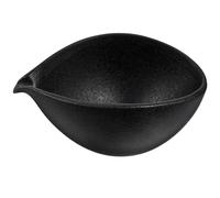 COMPUKAS Tasse à Thé en Céramique Vintage Noire Multi-fonction pour Maison et Bureau Design Classique et Bec Verseur pour Distribution de Thé