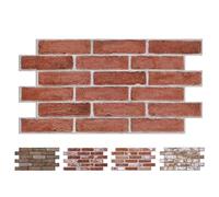 COMSTICKC Panneaux Muraux 3D Adhesif Brique, 12 Pièces | Dalle PVC Adhesive Murale, Papier Peint 3D, Revêtement Mural 3D, 58 x30 CM, Salon, Chambre, Cuisine, Décoration Intérieure