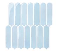 COMSTICKC Plus épais Credence Adhésif pour Cuisine Salle de Bain, 10 Pièces, Bleu Carrelage Adhesif Mural, Carrelage Autocollant Métro, imperméable, 30,5x30,5cm