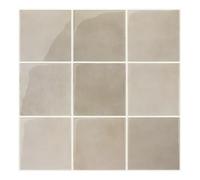COMSTICKC Plus épais Credence Adhésif pour Cuisine Salle de Bain, 10 Pièces, Marron Clair Carrelage Adhesif Mural, Carrelage Autocollant Métro, imperméable, 30,5x30,5cm