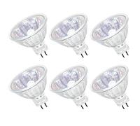 Comyan Ampoules Halogènes MR16 20W GU5.3 Projecteur Halogène 12V à Intensité Variable 4000 Heures Blanc Chaud 2800K pour éclairage Paysager, éclairage Sur Rail - Lot de 6