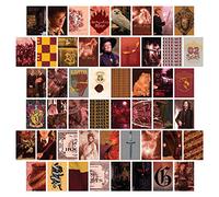 CON*QUEST Conquest Journals Collage mural Harry Potter Gryffondor, lot de 50 impressions d'art officielles de collection du monde des sorciers, imprimées sur du papier cartonné de qualité, finition