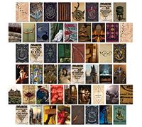 CON*QUEST Conquest Journals Harry Potter Poudlard Lot de 50 impressions officielles du monde des sorciers, 10,2 x 15,2 cm, imprimées sur du papier cartonné de qualité, finition mate