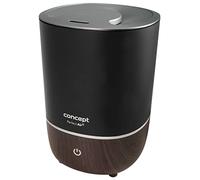 Concept - Humidificateur d'air, avec diffuseur d'arômes, noir/motif bois zv1210