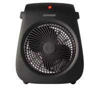 CONCEPT Hausgeräte VT7041 Radiateur soufflant, 1000 à 2000 W, plastique, 47 dB, noir