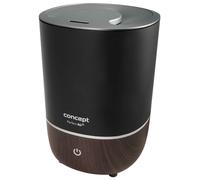 Concept - Humidificateur d'air, avec diffuseur d'arômes, noir/motif bois zv1210
