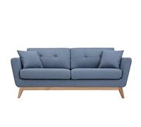 Concept Usine Canapé 3 places Hoga scandinave tissu bleu pastel