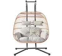 Faro fauteuil suspendu 2 places effet rotin