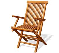 CONCEPT USINE - Lot de 2 fauteuils pliants Jardin Teck Massif Brut